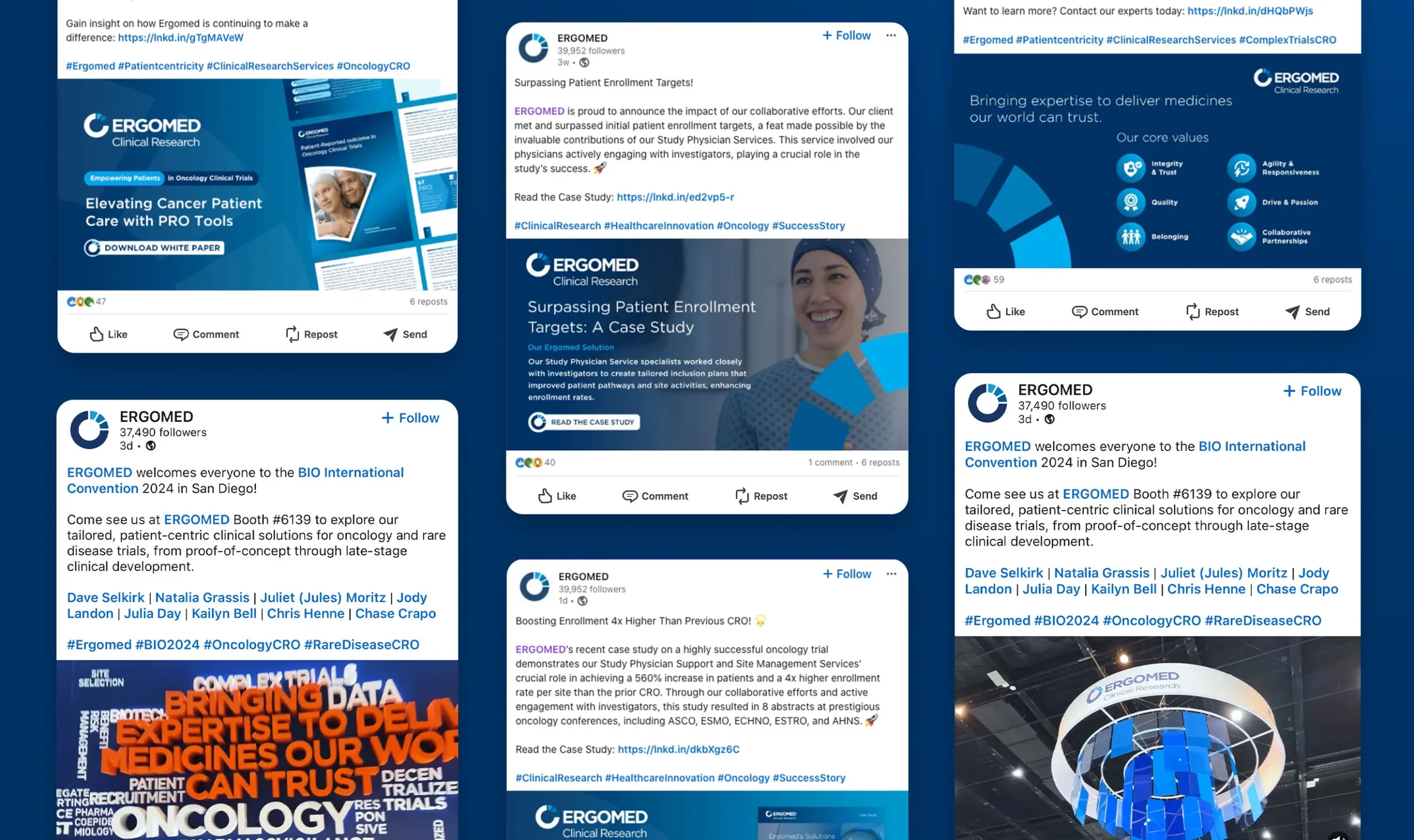 Ergomed - Social Media