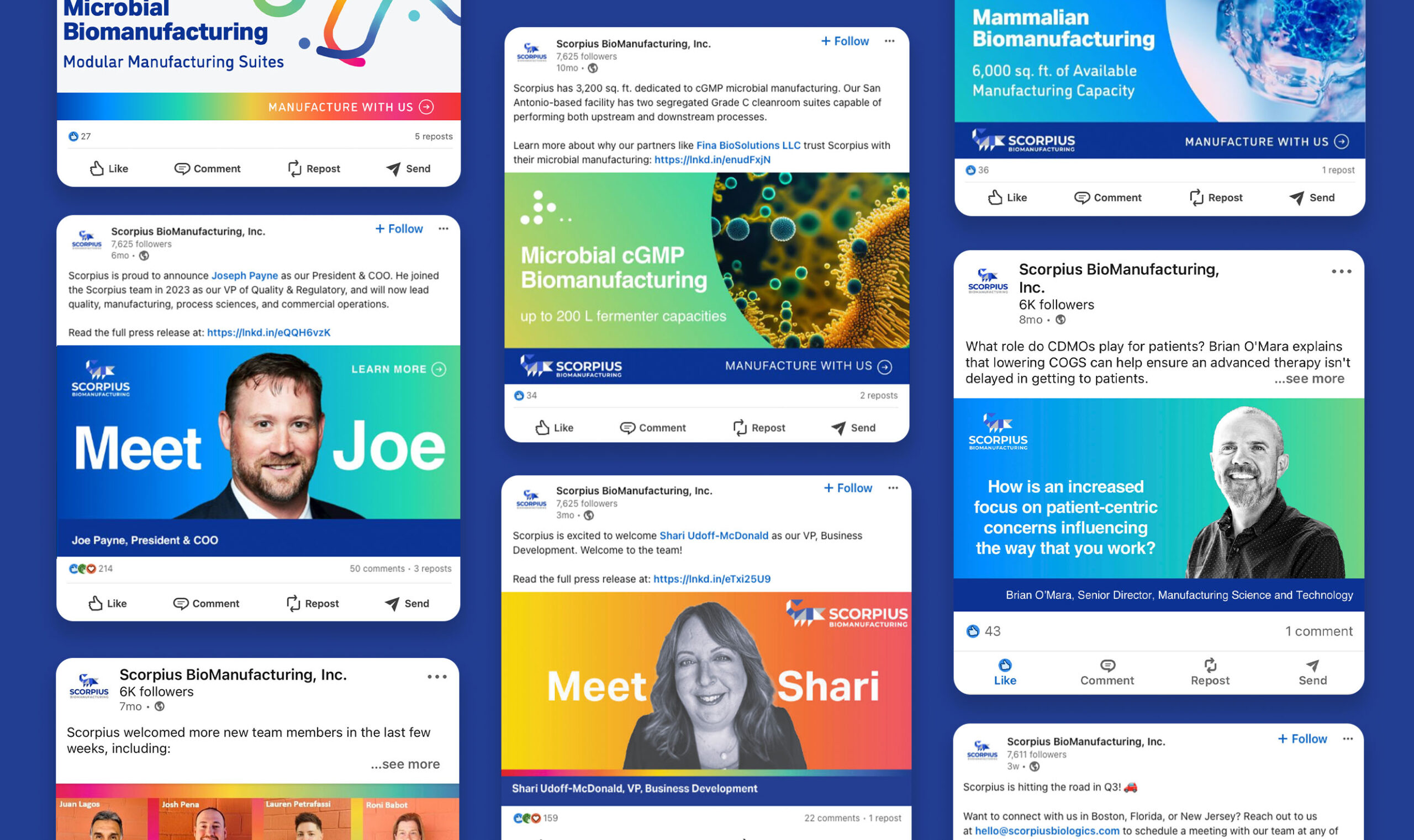 Scorpius BioManufacturing - Event Case Study - Social Media