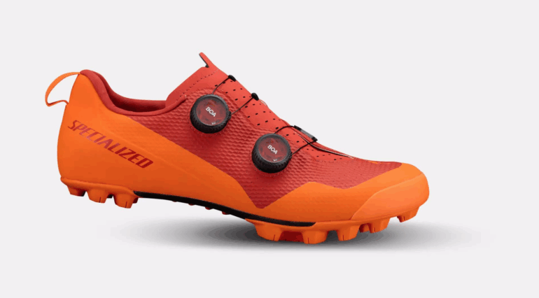 Orange Cycling Shoes